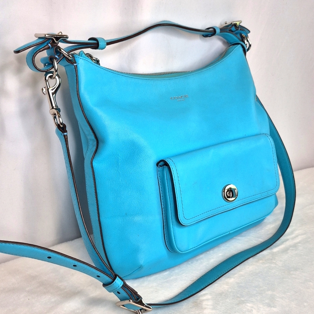 Coach Vintage Legacy Courtenay Blue Hobo Crossbody Handbag - Picture 4 of 17